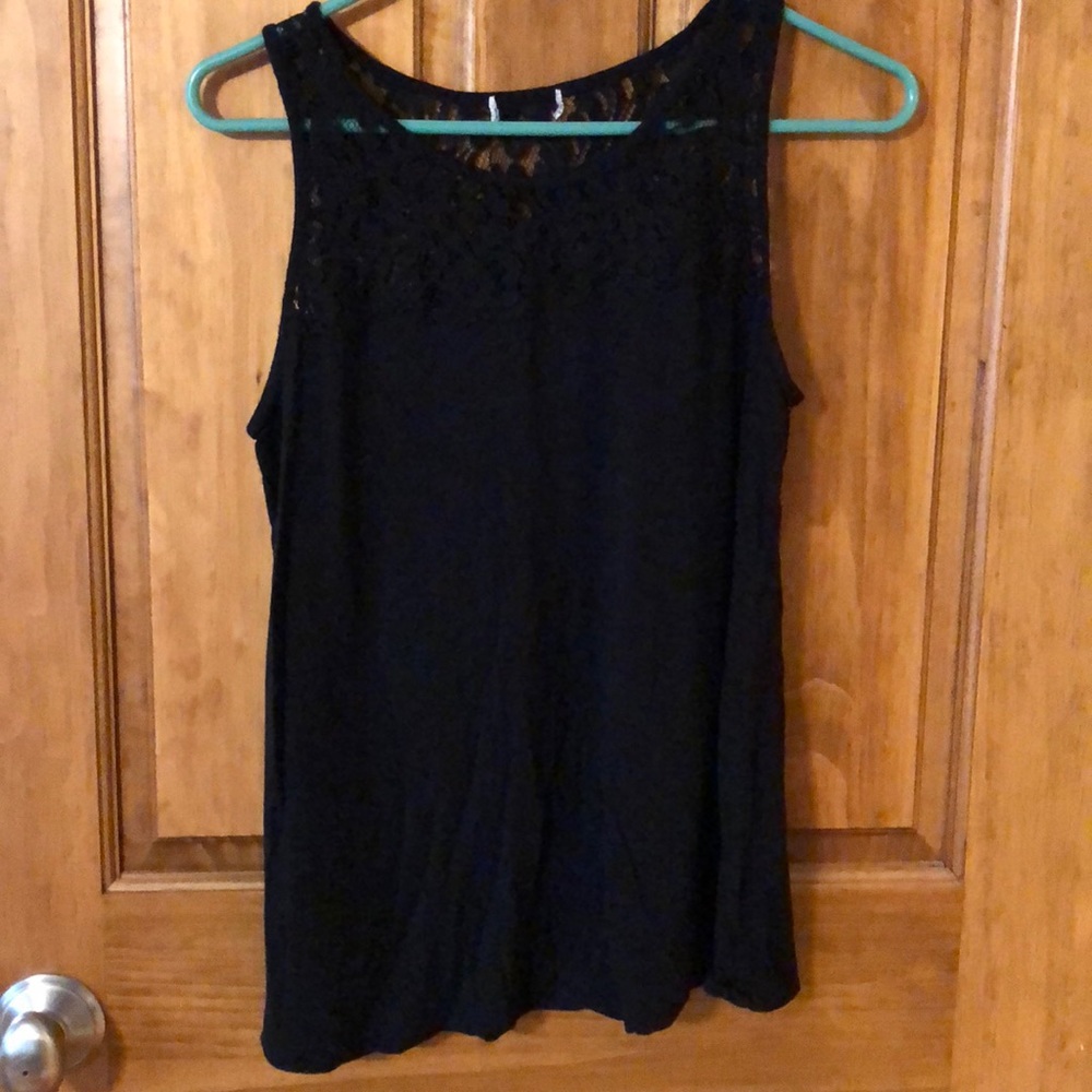 Black Lacy Tank